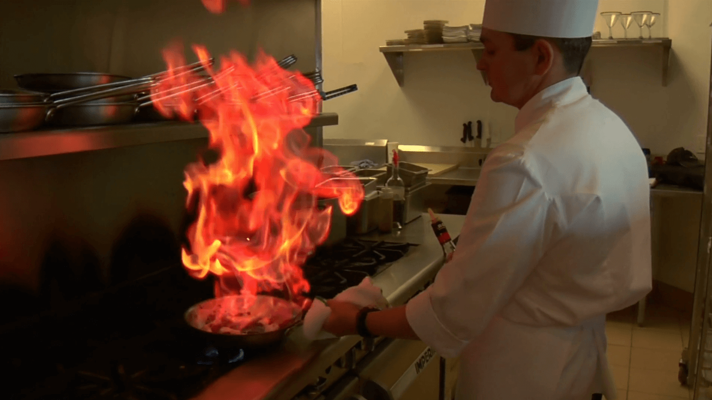 Master Fire Protection Systems NYC Chef Cooking With Fire 1
